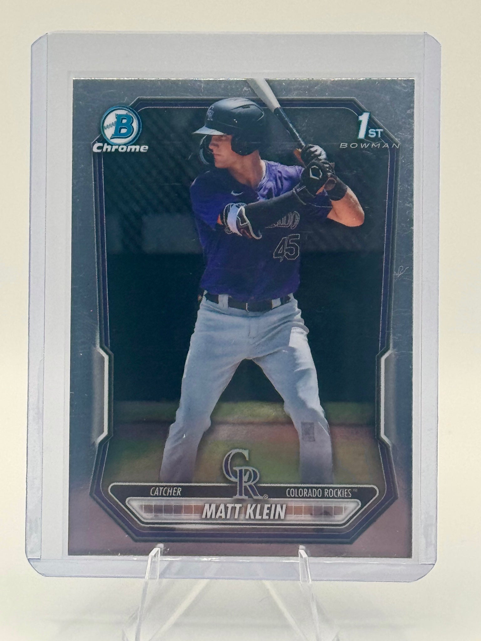 2026 Bowman Matt Klein #BCP-146 Chrome Prospects Colorado Rockies Near Mint