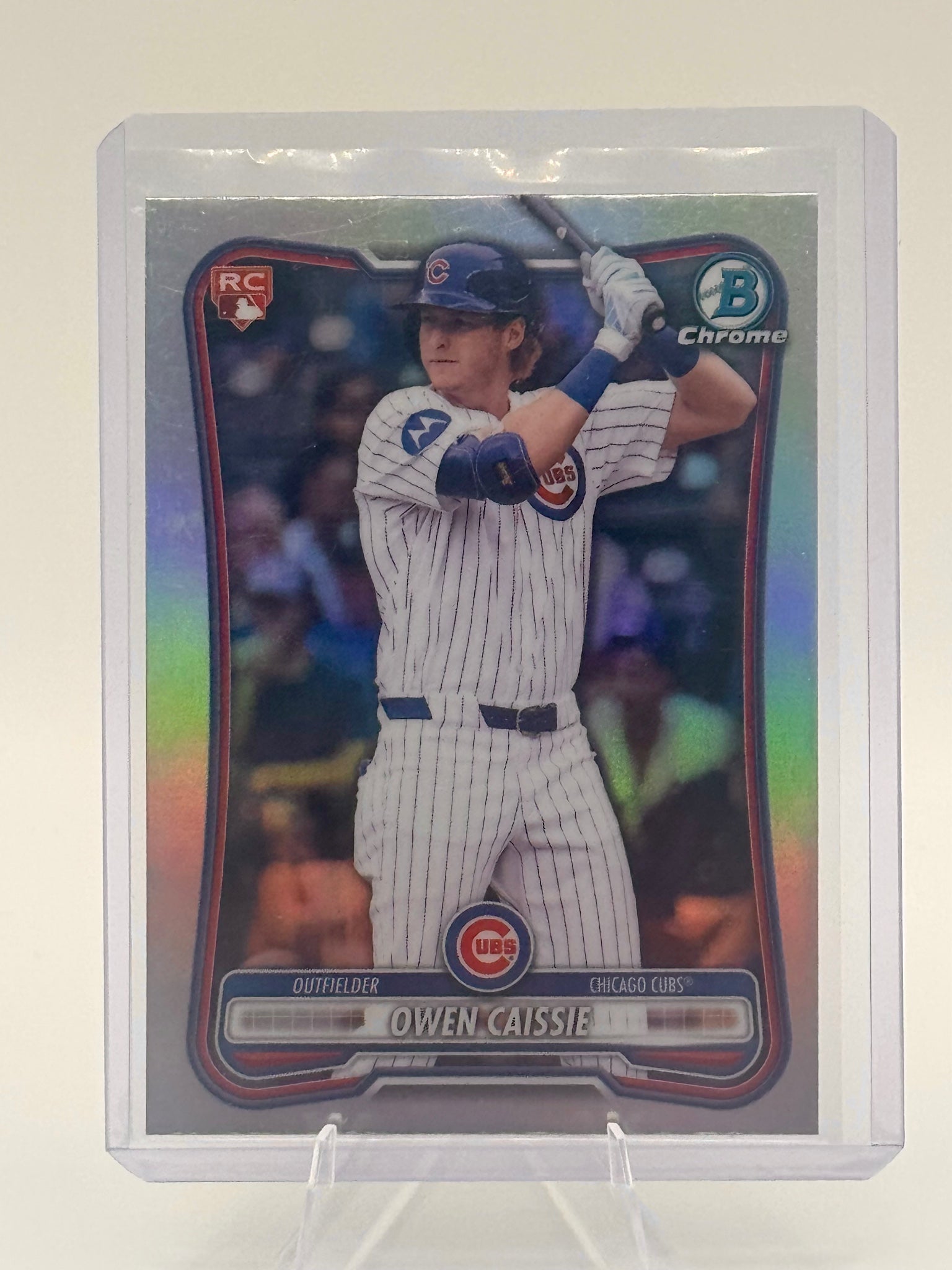 2026 Bowman Owen Caissie #62 Rookie Red RC Logo Chicago Cubs Near Mint or Better