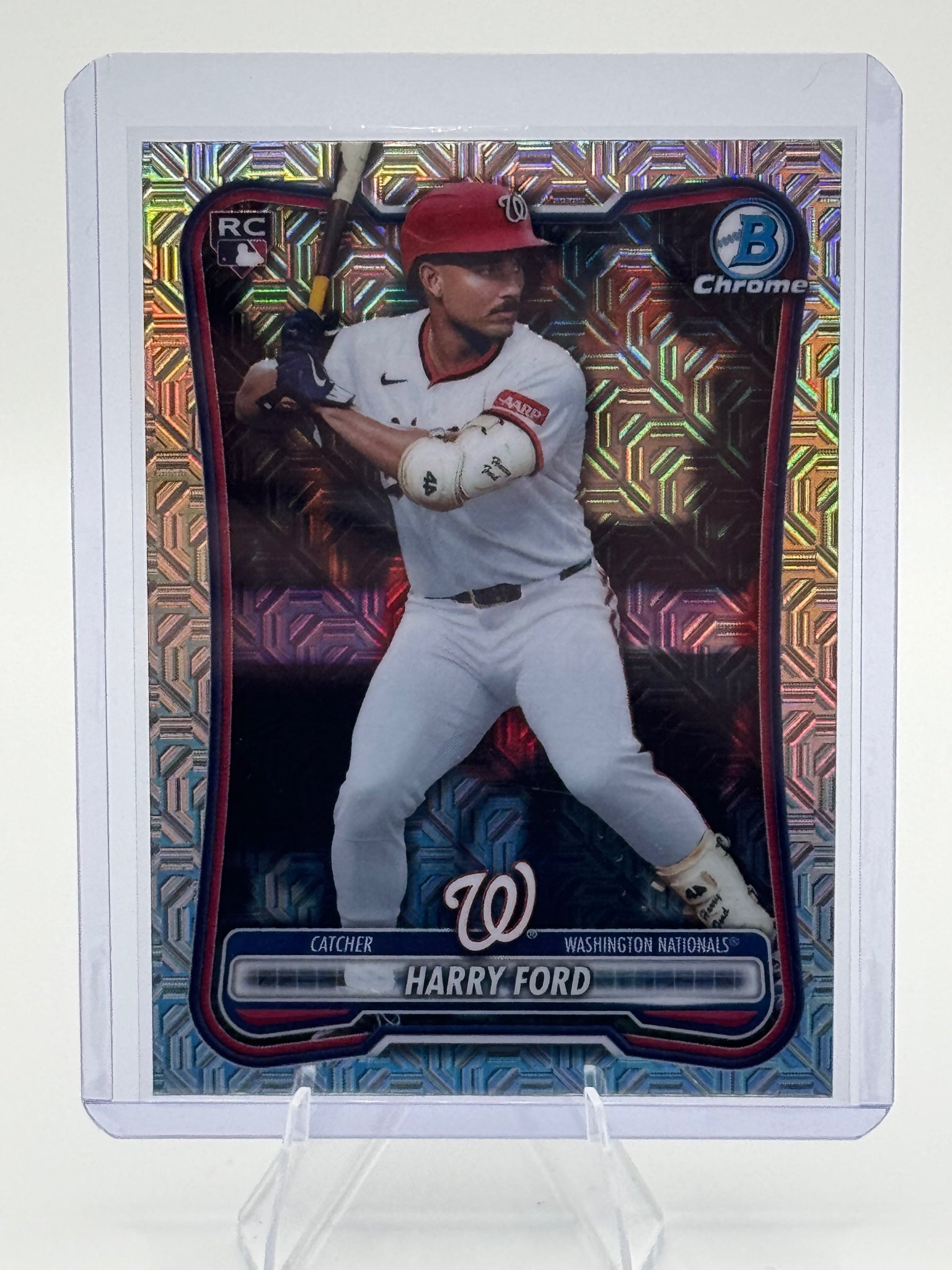 2026 Bowman Harry Ford #84 Chrome Mojo Refractors Washington Nationals Near Mint