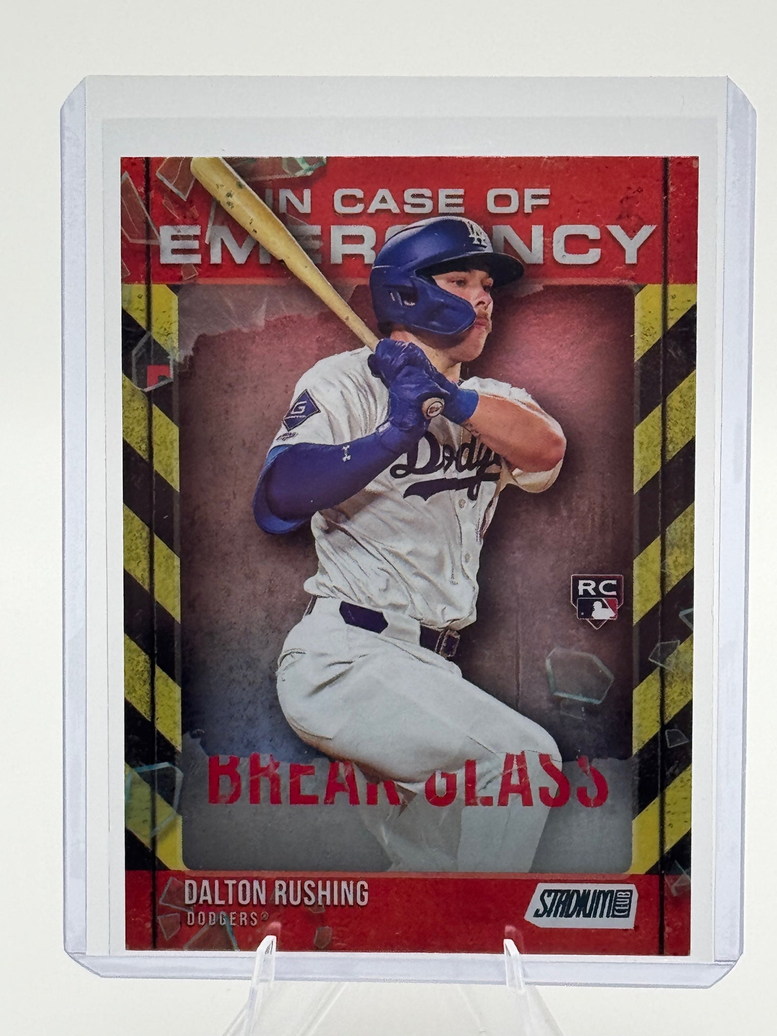 2025 Stadium Club Dalton Rushing #ICE-2 In Case of Emergency Dodgers NM