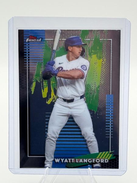 2026 Topps Finest Wyatt Langford #67 Common Texas Rangers Near Mint or Better