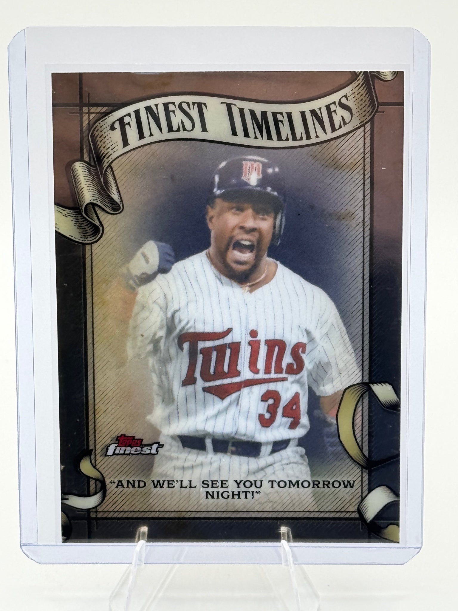 2026 Topps Finest Kirby Puckett #FT-26 Finest Timelines Twins Near Mint
