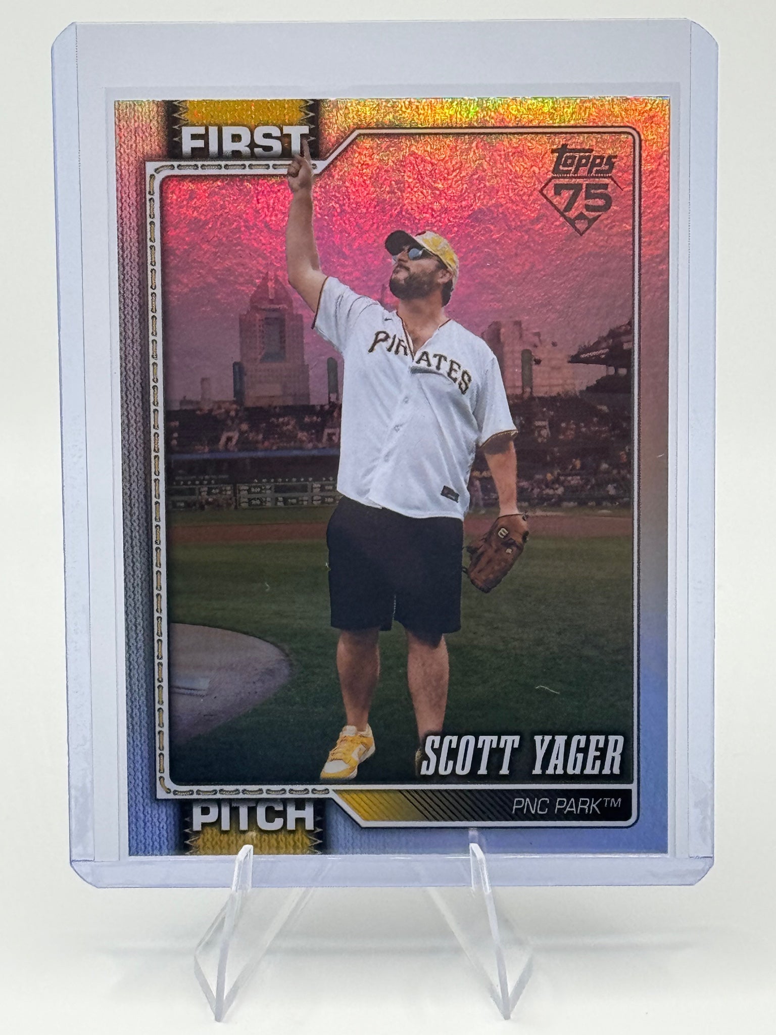 2026 Topps Scott Yager #FP-13 First Pitch Pittsburgh Pirates Near Mint or Better