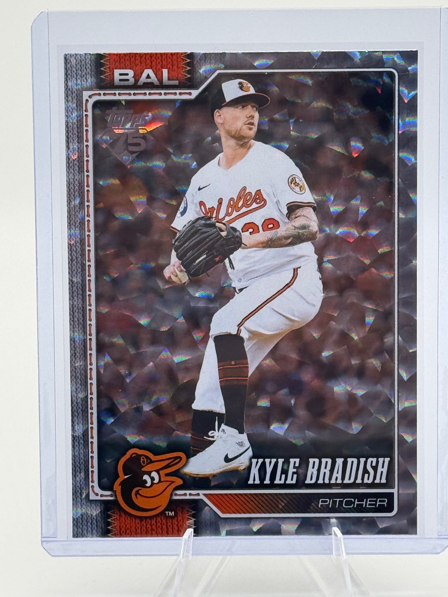 2026 Topps Kyle Bradish #647 Silver Crackle Foil Baltimore Orioles Near Mint