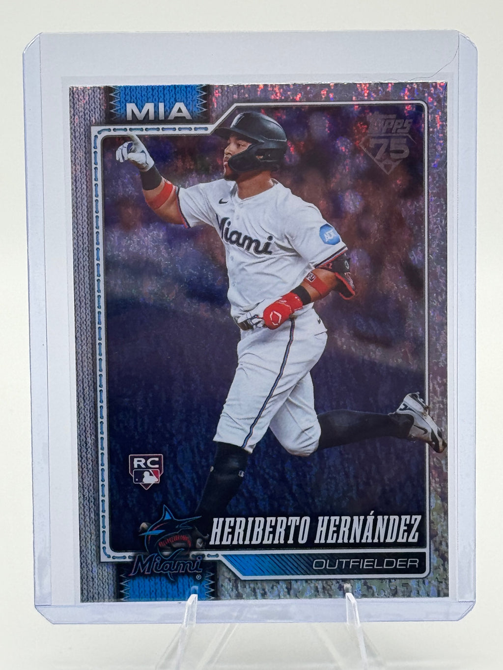2026 Topps Heriberto Hernández #578 Holo Foil Miami Marlins Near Mint or Better