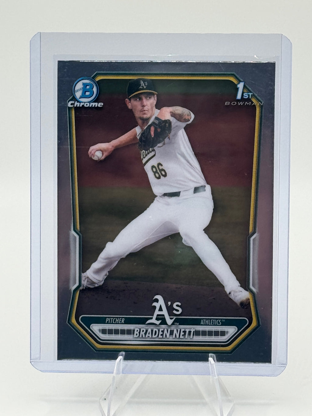 2026 Bowman Braden Nett #BCP-137 Chrome Prospects Athletics Near Mint or Better
