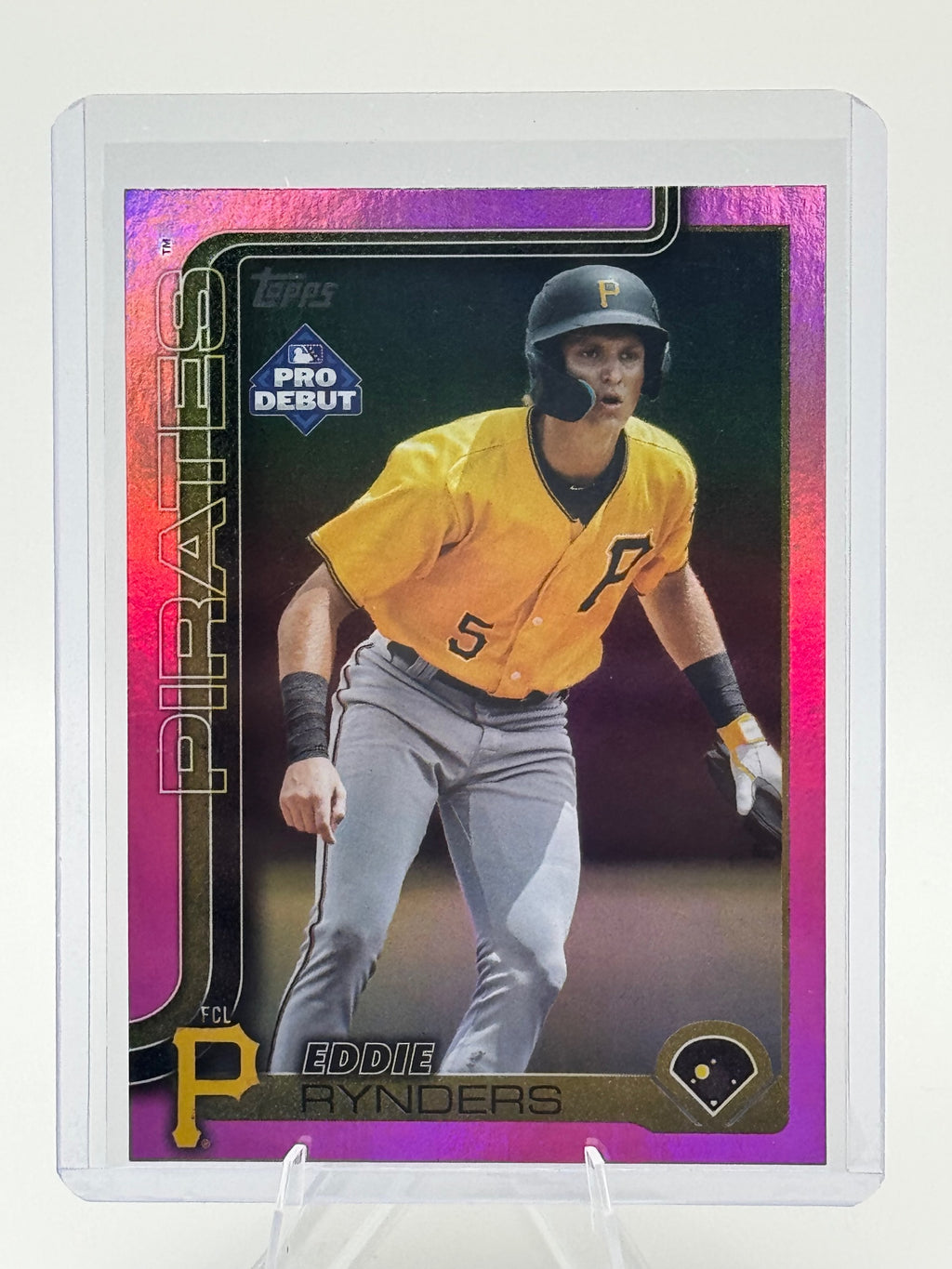 2025 Topps Pro Debut Eddie Rynders #PD-142 Fuchsia 199/199 Pirates NM