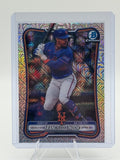 2026 Bowman Francisco Lindor #17 Chrome Mojo Refractors New York Mets Near Mint