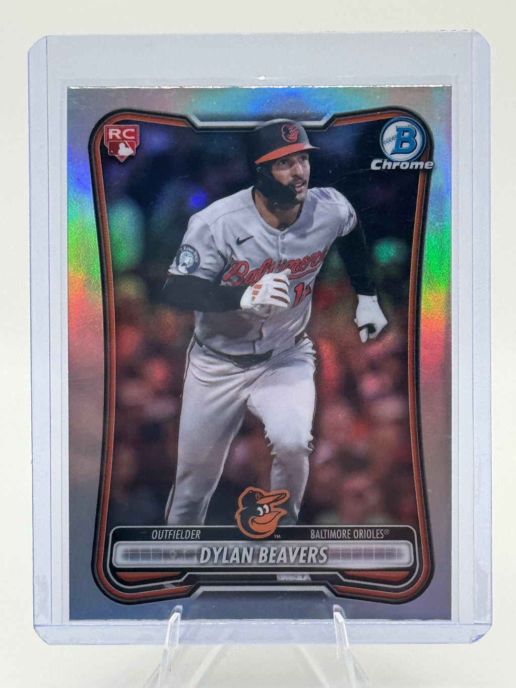 2026 Bowman Dylan Beavers #69 Rookie Red RC Logo Baltimore Orioles Near Mint