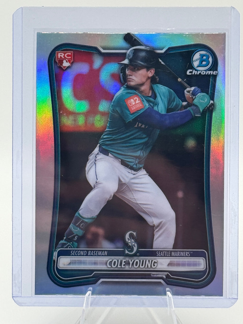 2026 Bowman Cole Young #78 Rookie Red RC Logo Seattle Mariners Near Mint