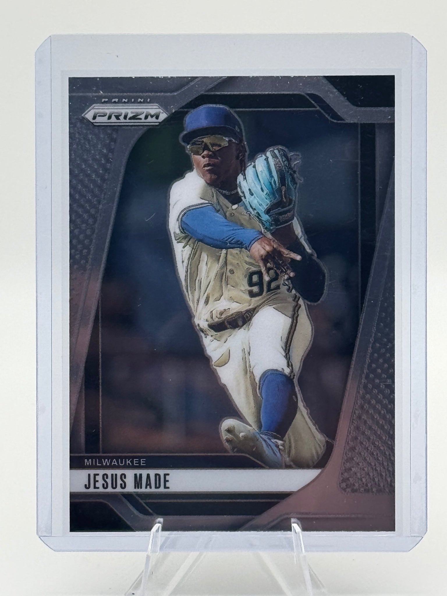 2025 Panini Prizm Jesus Made #80 Silver Prizms Milwaukee Brewers Near Mint