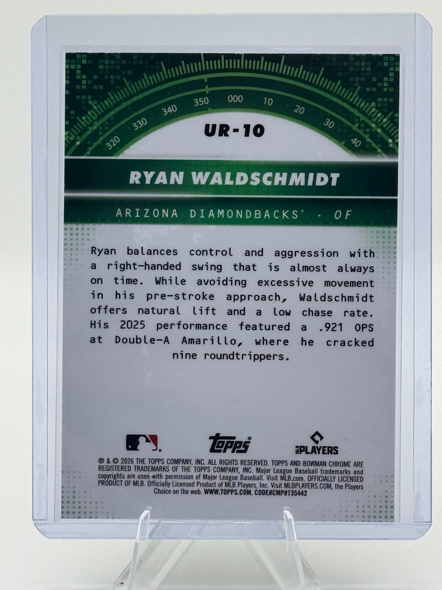 2026 Bowman Ryan Waldschmidt #UR-10 Under the Radar Arizona Diamondbacks NM