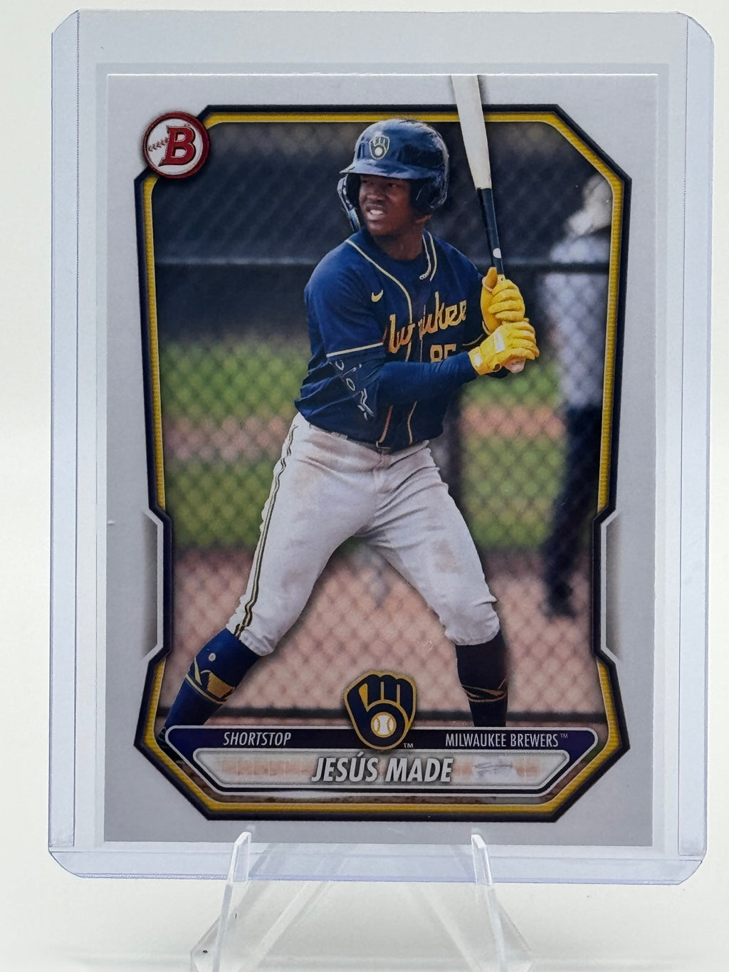 2026 Bowman Jesús Made #BP-96 Prospects Milwaukee Brewers Near Mint or Better
