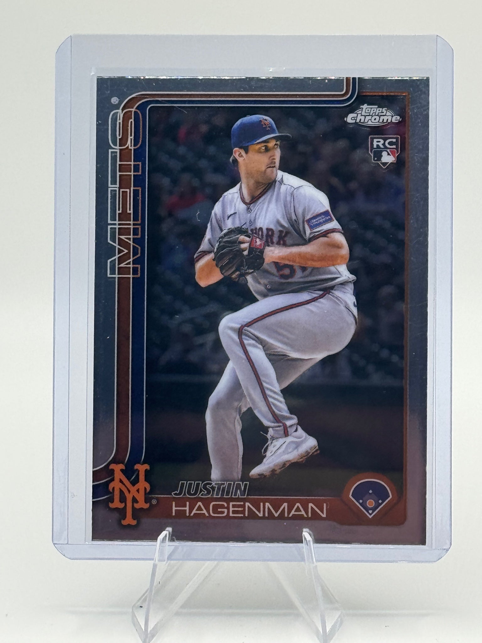 2025 Topps Chrome Update Justin Hagenman #USC61 Mets NM