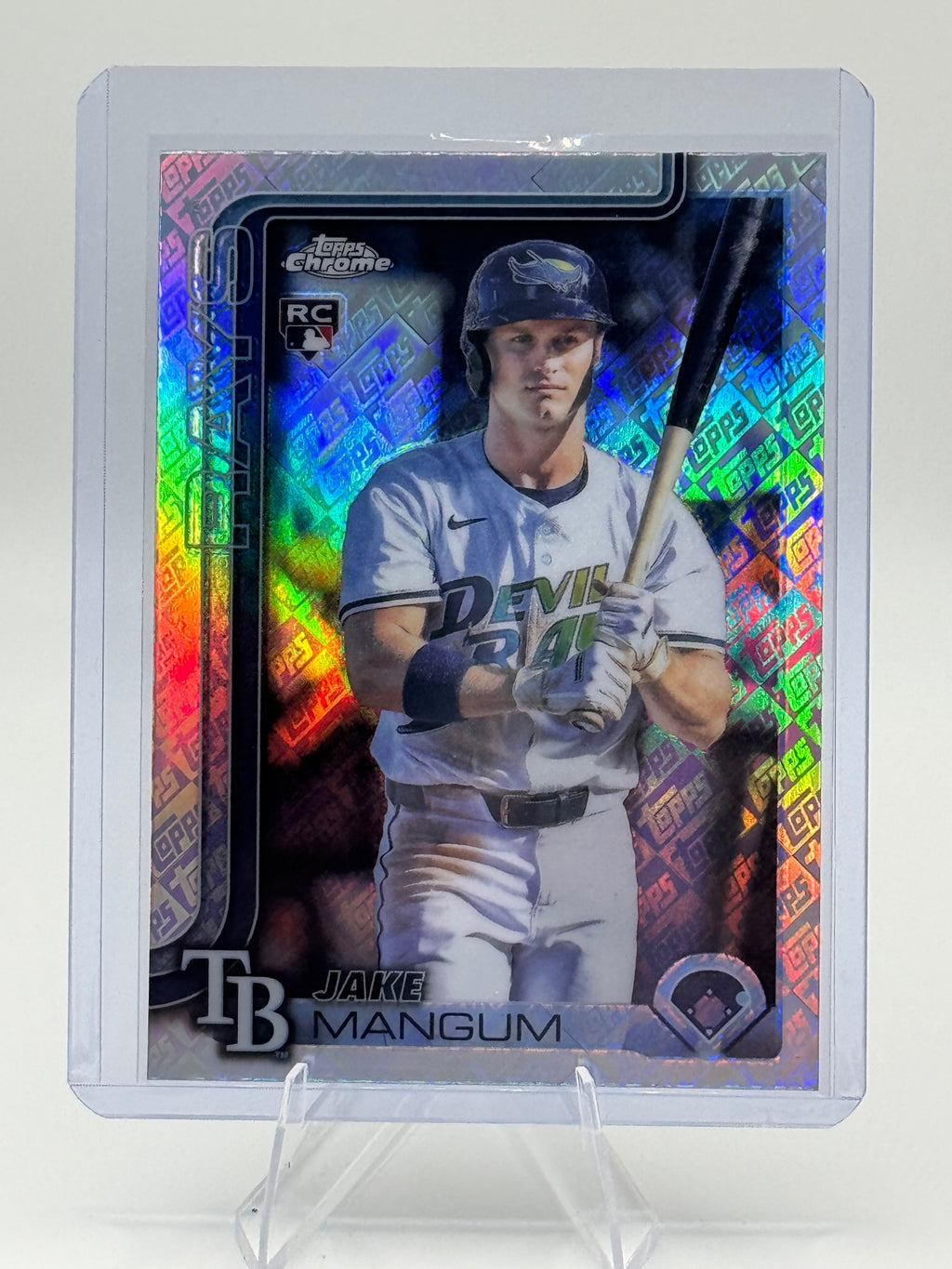 2025 Topps Chrome Update Jake Mangum #USC176 ToppsFractors Tampa Bay Rays NM