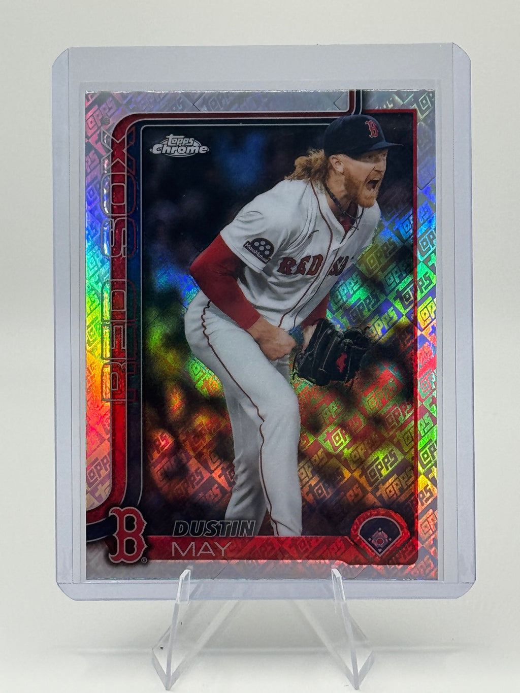 2025 Topps Chrome Update Dustin May #USC80b ToppsFractors Boston Red Sox NM