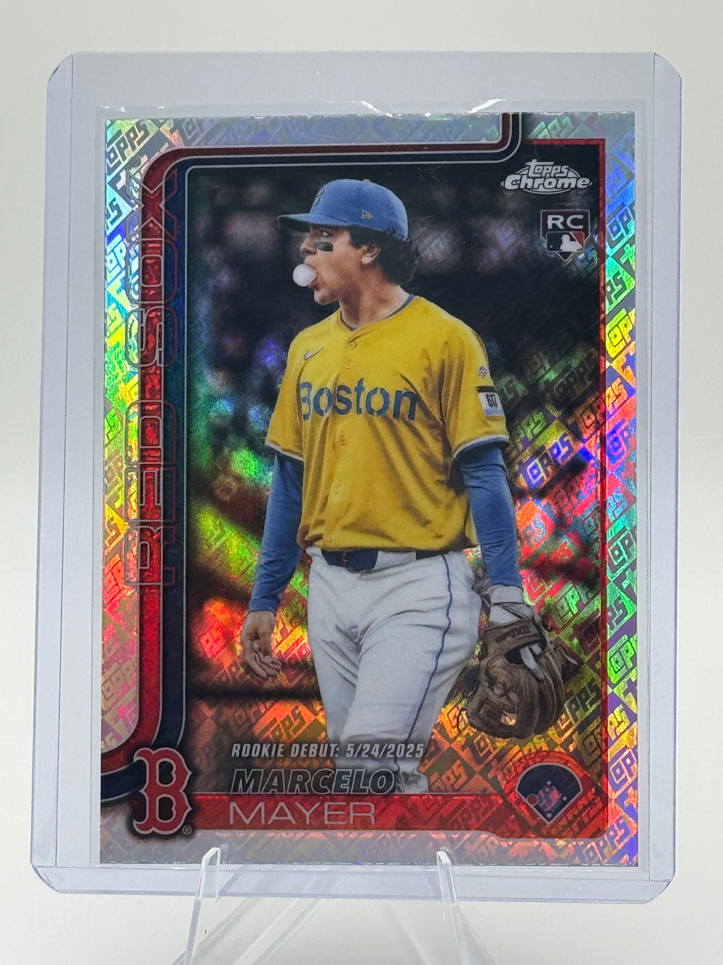 2025 Topps Update Marcelo Mayer #US276 Topps Logo Foil Boston Red Sox Near Mint