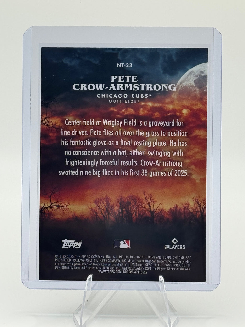 2025 Topps Chrome Update Pete Crow-Armstrong #NT-23 Night Terrors Cubs NM