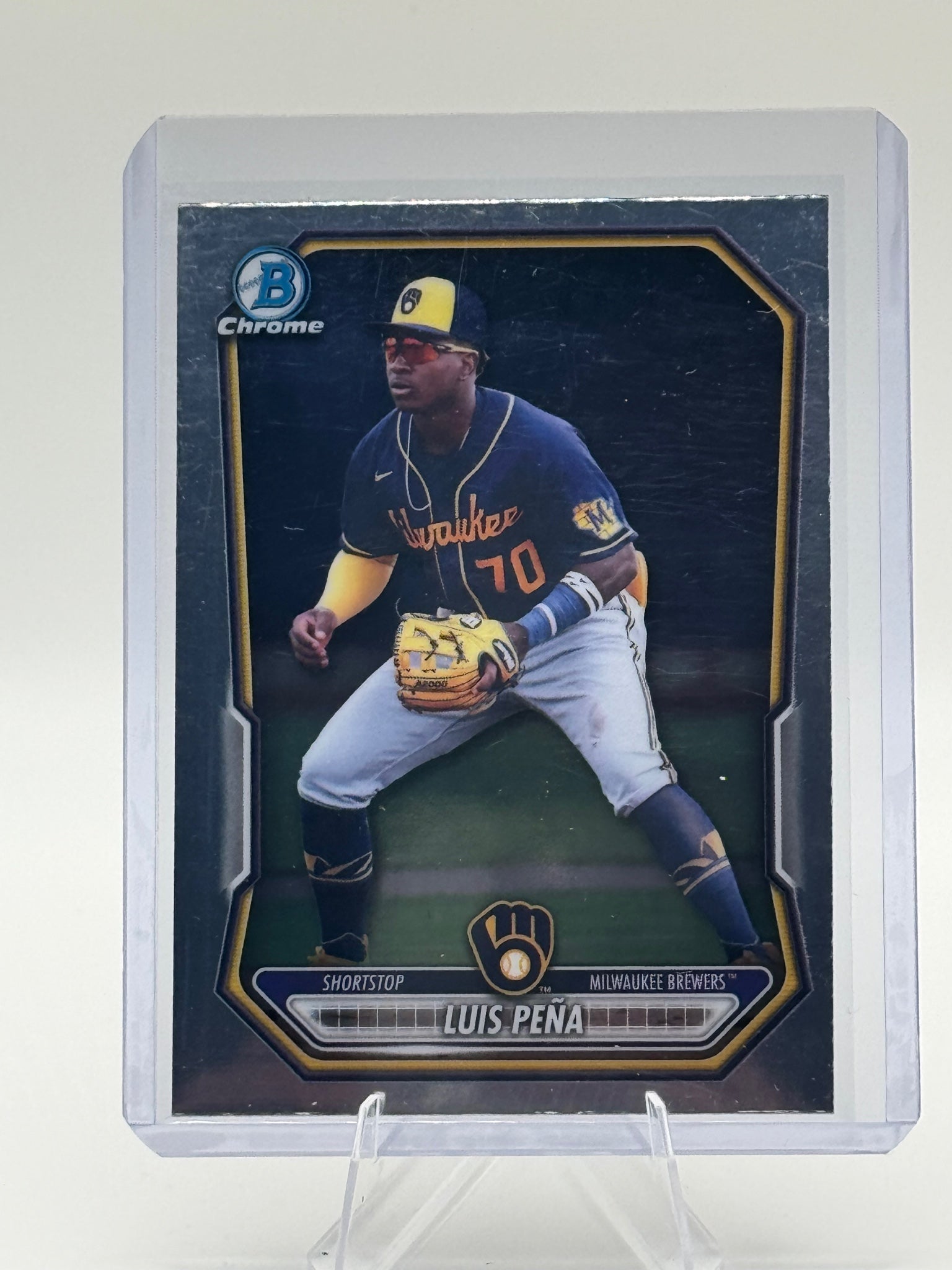 2026 Bowman Luis Peña #BCP-120 Chrome Prospects Milwaukee Brewers Near Mint