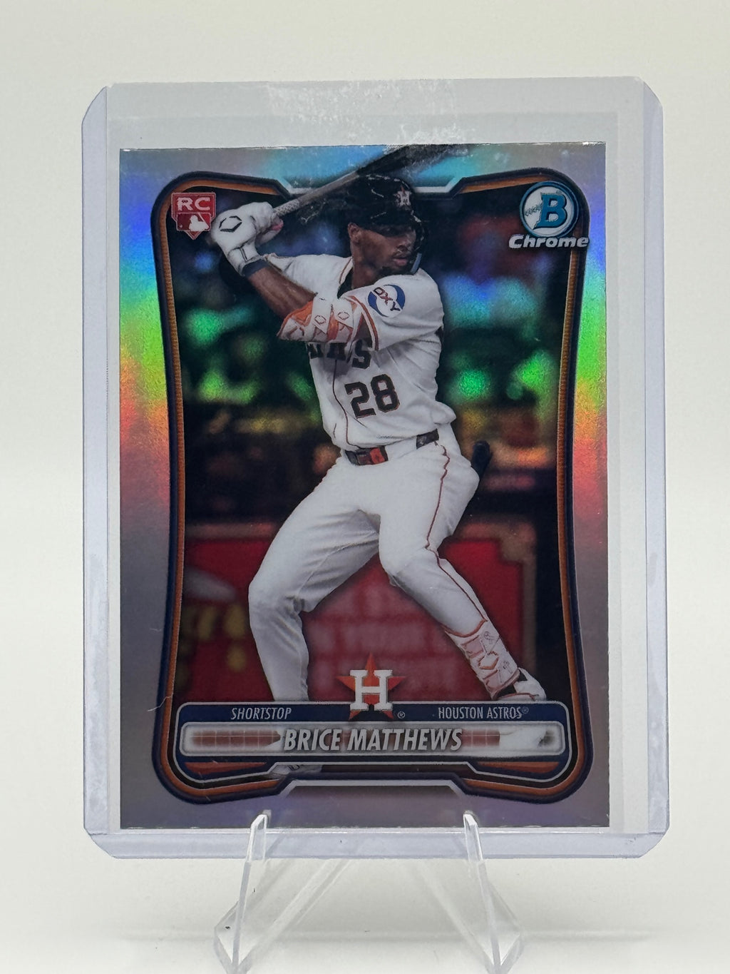 2026 Bowman Brice Matthews #56 Rookie Red RC Logo Houston Astros Near Mint