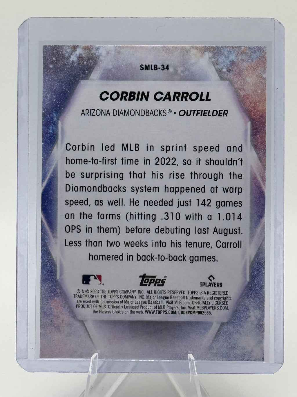 2023 Topps Corbin Carroll #SMLBC-34 Stars of MLB Chrome Arizona Diamondbacks NM