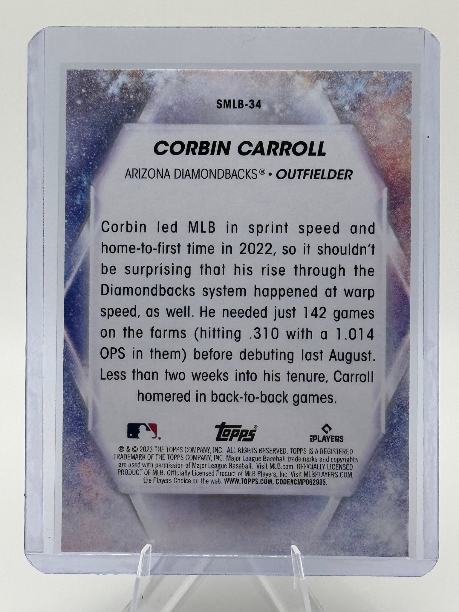 2023 Topps Corbin Carroll #SMLBC-34 Stars of MLB Chrome Arizona Diamondbacks NM