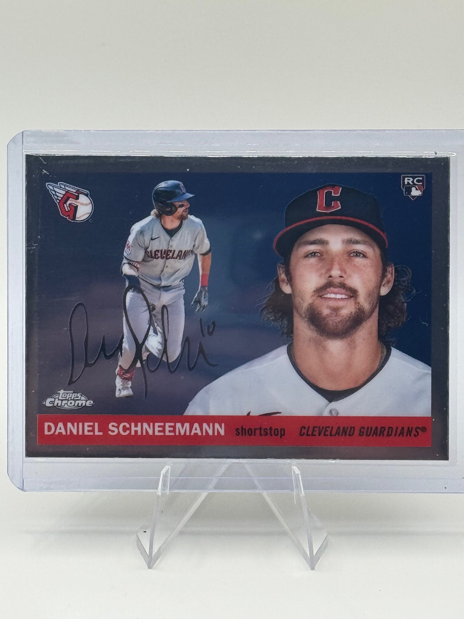 2025 Topps Chrome Platinum Daniel Schneemann #341 Cleveland Guardians Near Mint