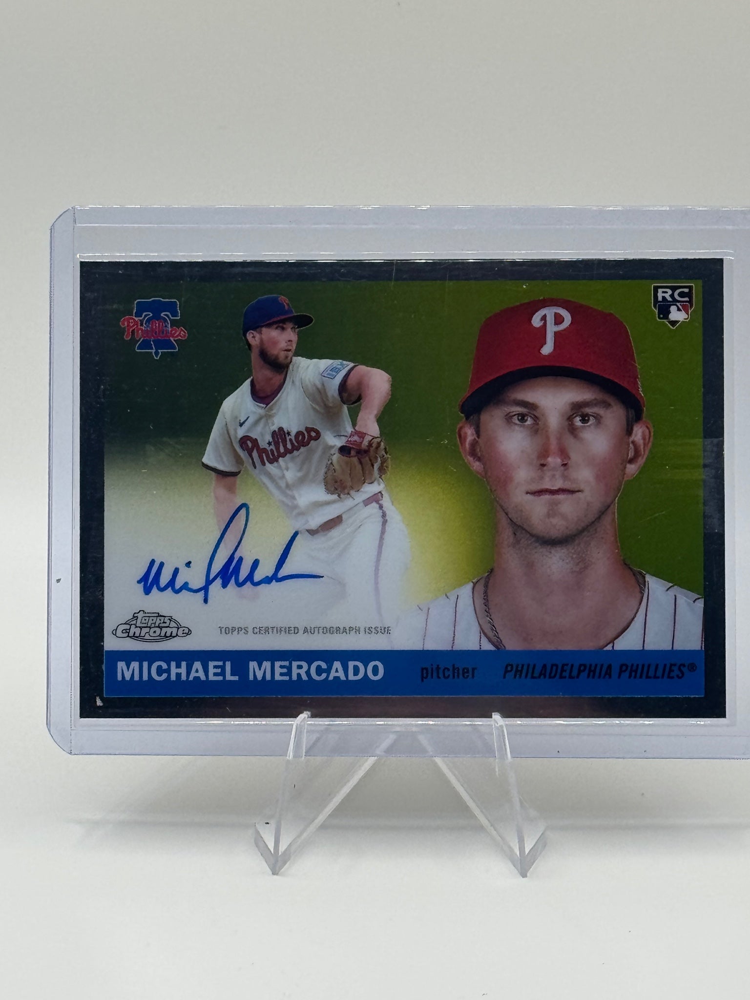 2025 Topps Chrome Platinum Michael Mercado #CPA-MME Autograph Phillies NM