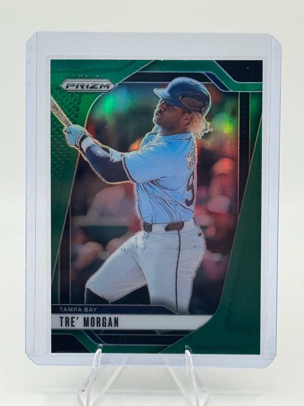 2025 Panini Prizm Tre' Morgan #45 Green Prizms Rays NM