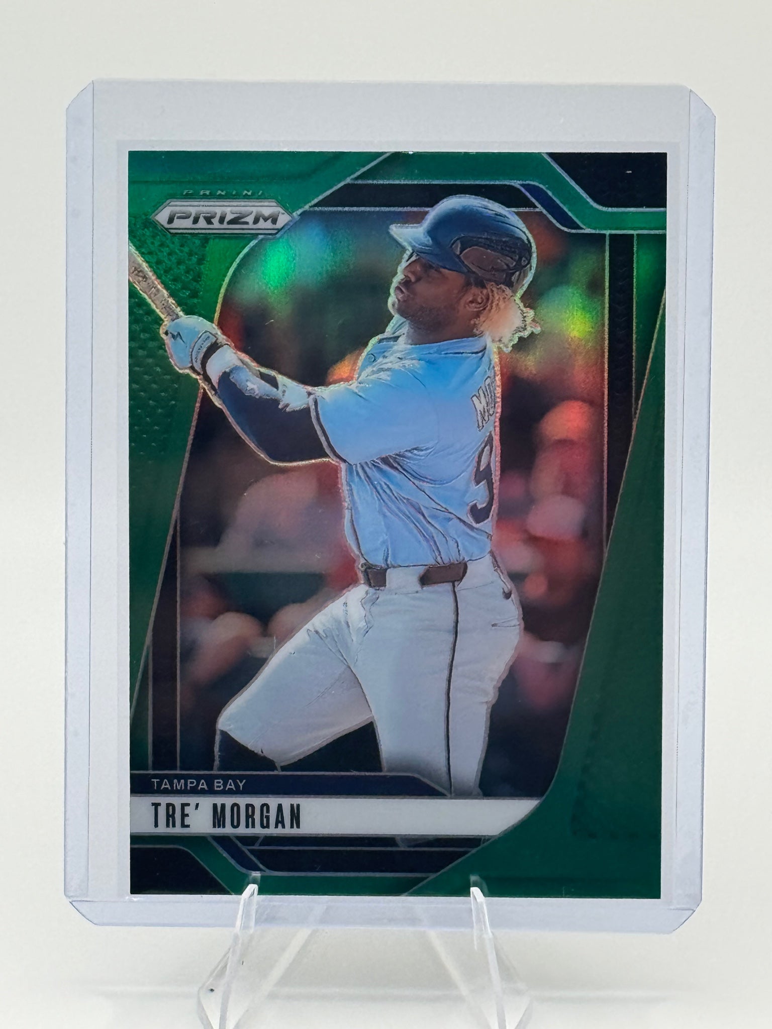 2025 Panini Prizm Tre' Morgan #45 Green Prizms Rays NM