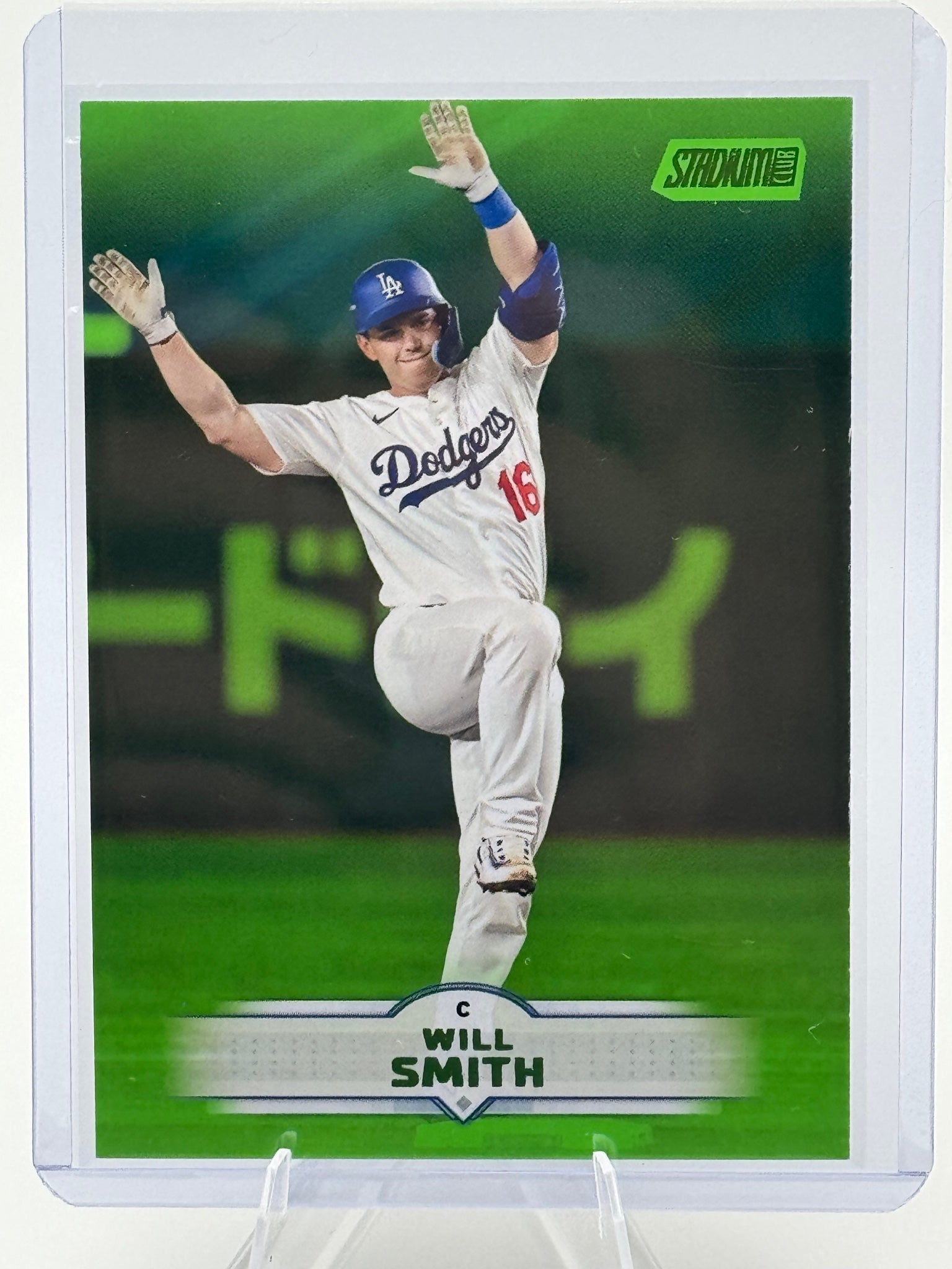 2025 Stadium Club Will Smith #125 Lime Green Los Angeles Dodgers Near Mint
