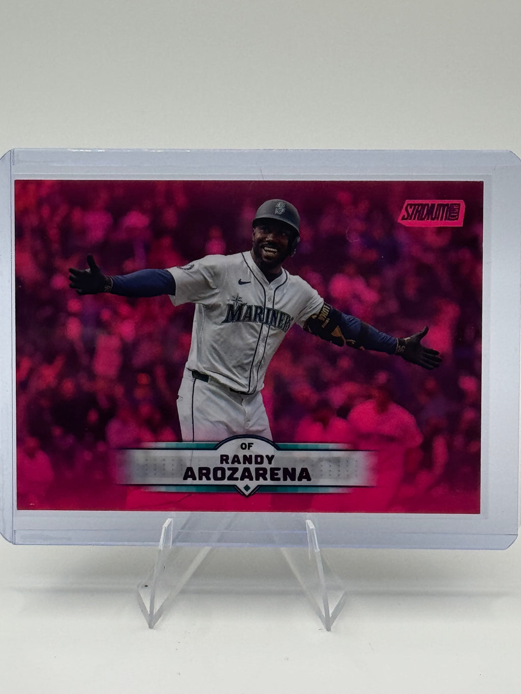 2025 Stadium Club Randy Arozarena #170 Pink Foil Seattle Mariners Near Mint