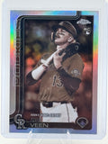 2025 Topps Chrome Update Zac Veen #USC186 Sepia Refractors Colorado Rockies NM
