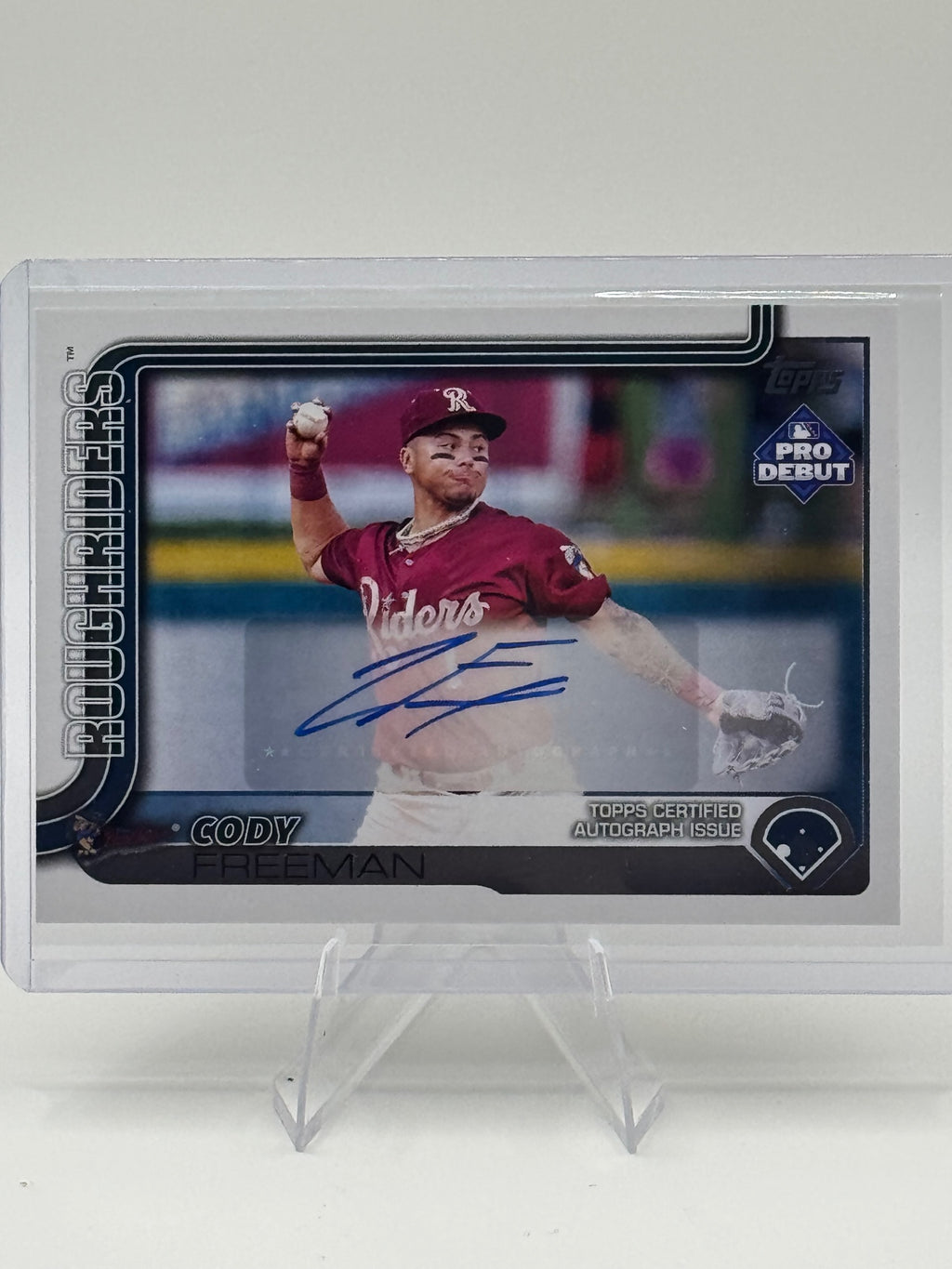2025 Topps Pro Debut Cody Freeman #PD-97 Base Autographs Texas Rangers Near Mint