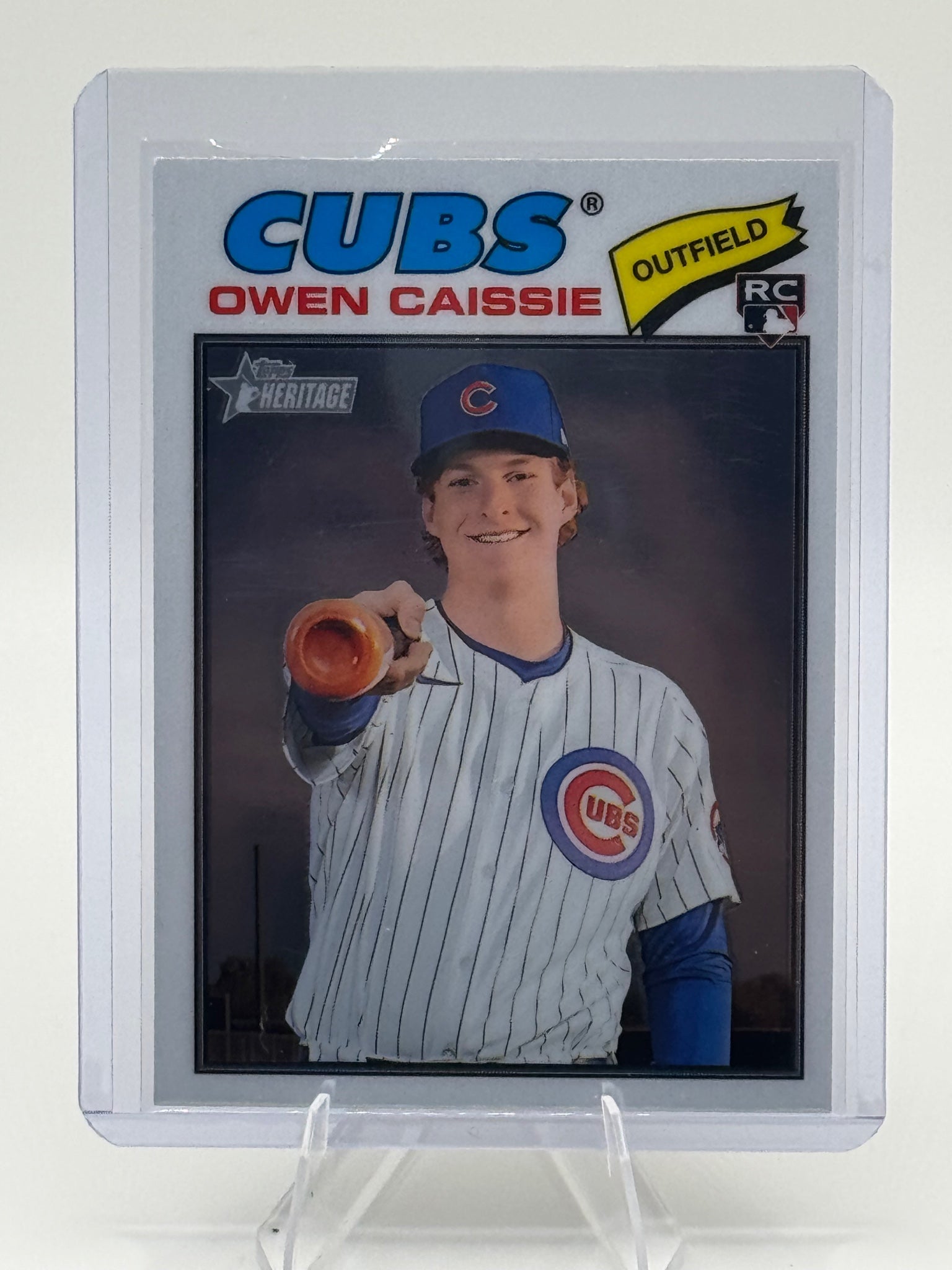 2026 Topps Heritage Owen Caissie #88 Chrome Chicago Cubs Near Mint or Better