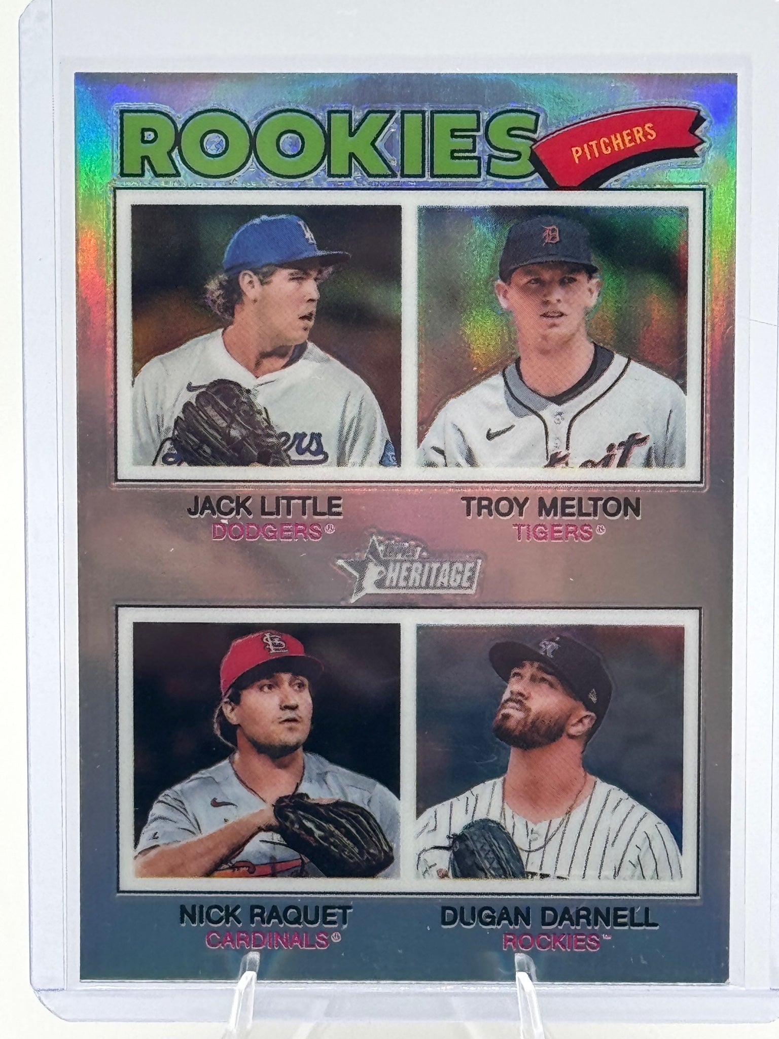 2026 Topps Heritage 2026 Rookie Pitchers Refractor #387 NM