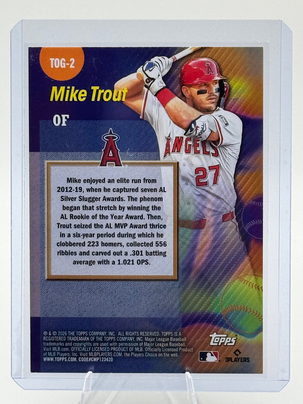 2026 Topps Mike Trout #TOG-2 Titans of the Game Los Angeles Angels Near Mint