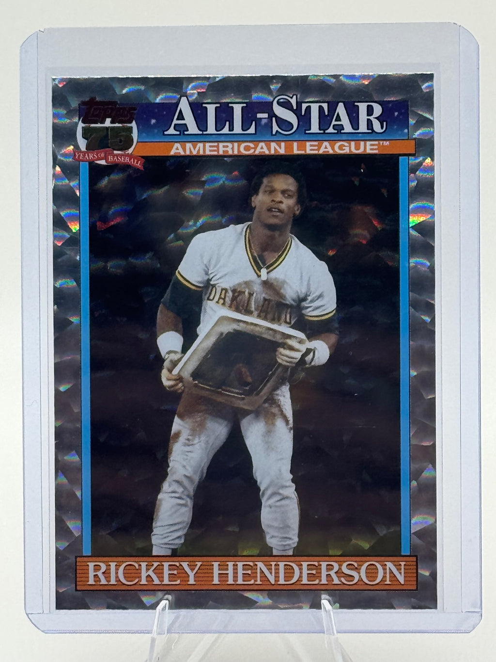 2026 Topps Rickey Henderson #91AS-10 1991 All-Stars Crackle Athletics Near Mint