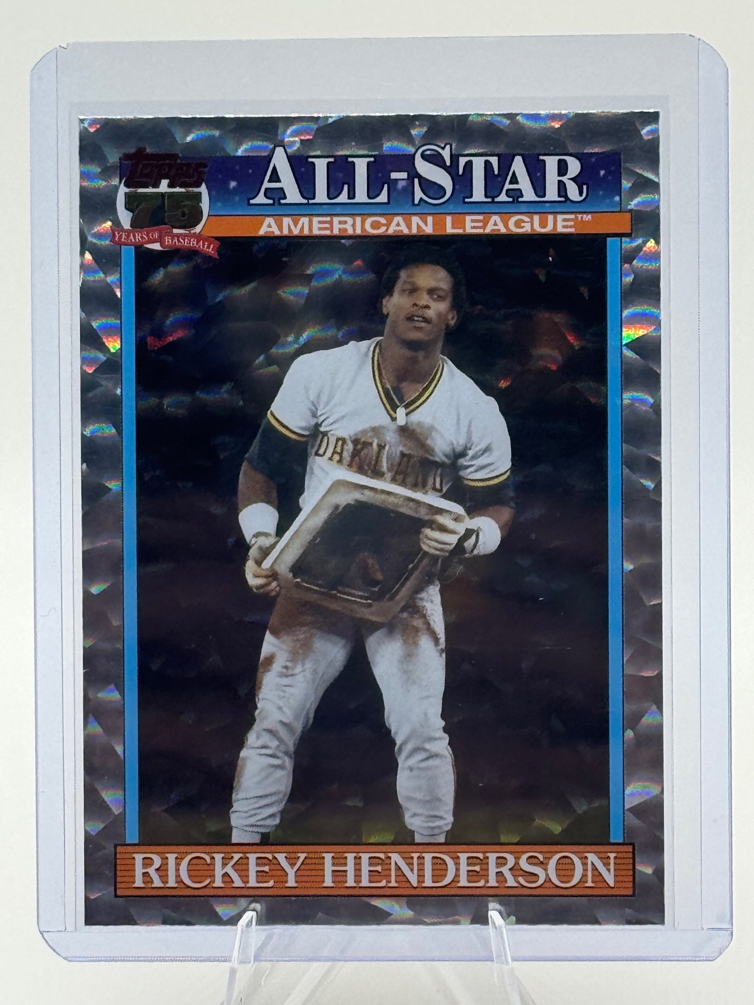 2026 Topps Rickey Henderson #91AS-10 1991 All-Stars Crackle Athletics Near Mint