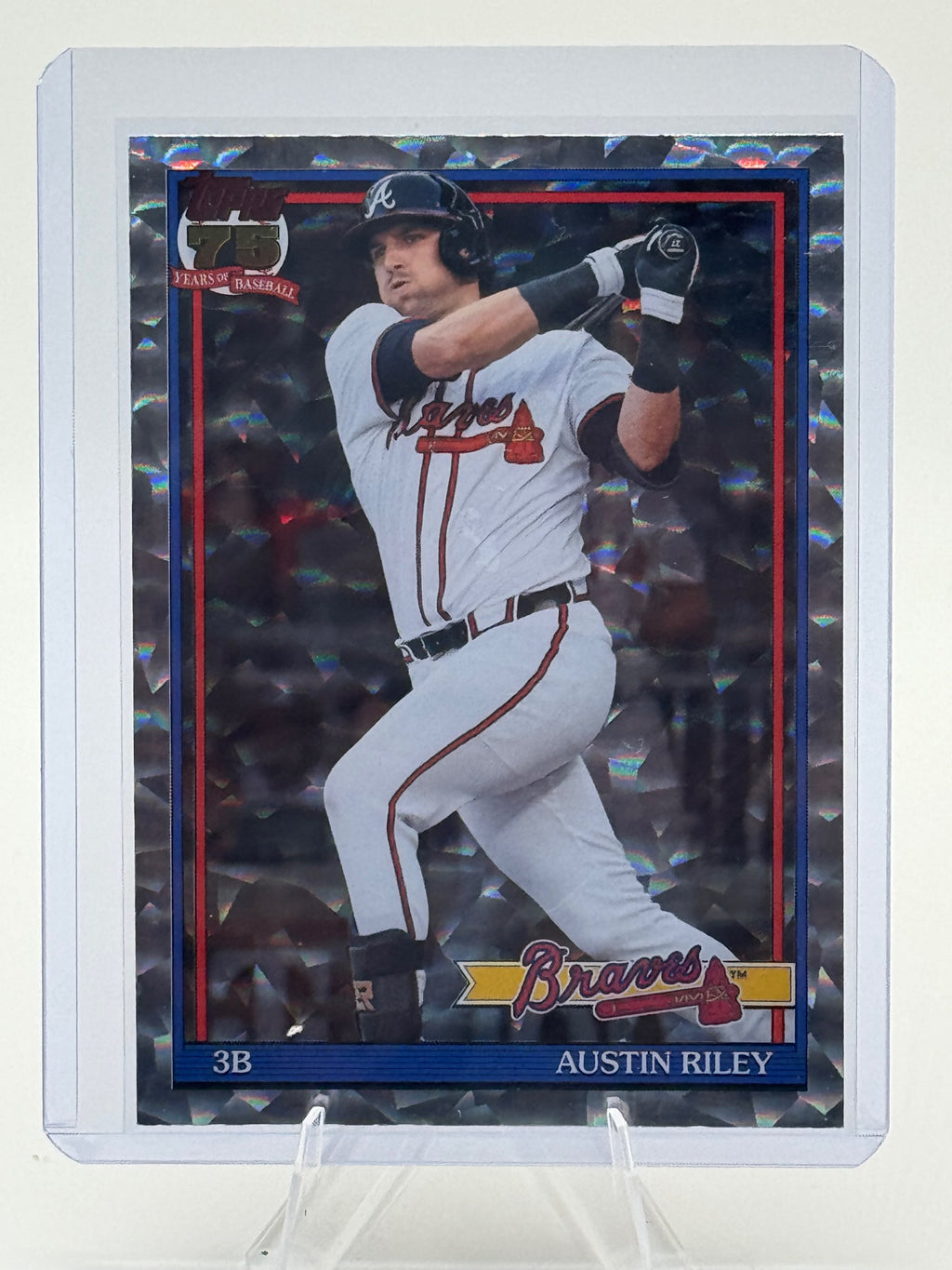 2026 Topps Austin Riley #91B2-44 1991 Crackle Foil Atlanta Braves Near Mint