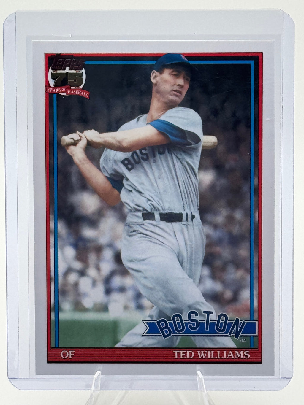 2026 Topps Ted Williams #91B2-46 1991 Boston Red Sox Near Mint