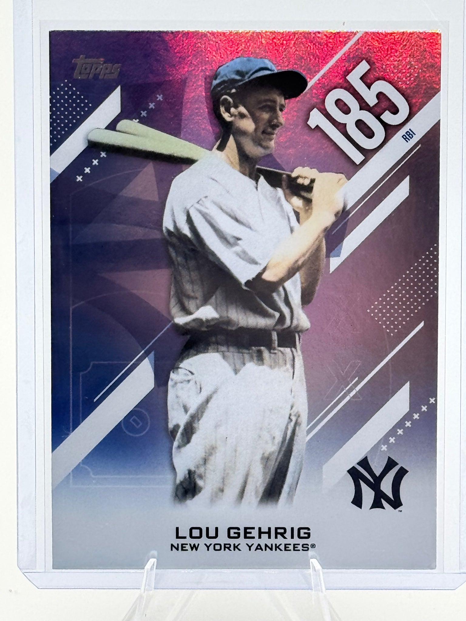 2026 Topps Lou Gehrig #CN-7 Crooked Numbers New York Yankees Near Mint