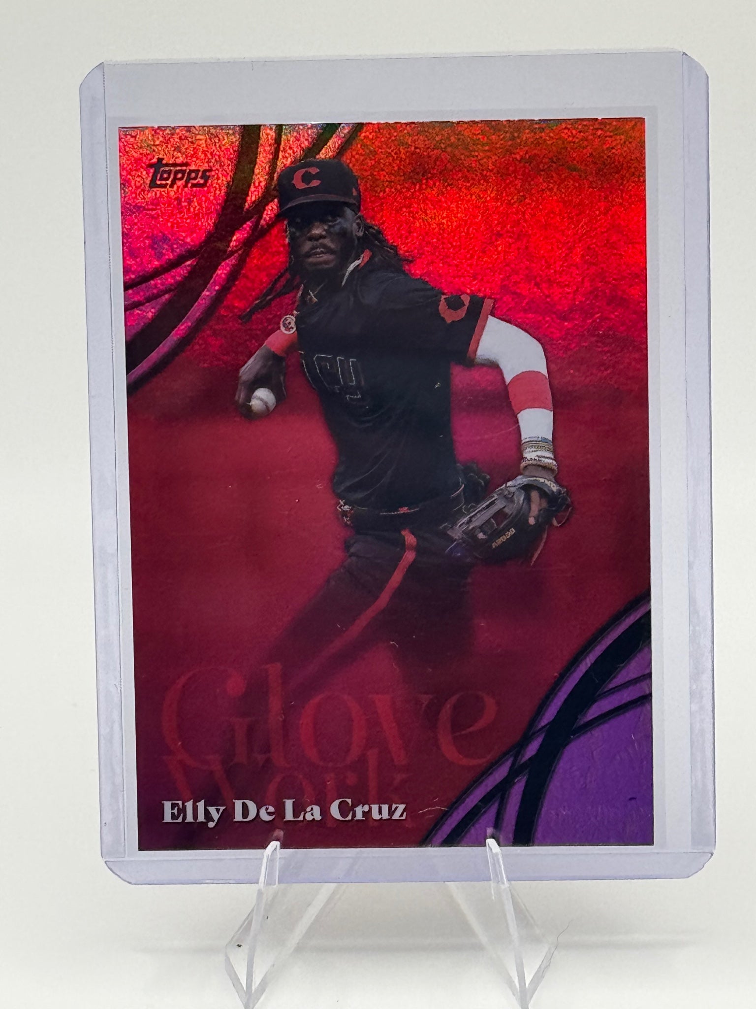 2026 Topps Elly De La Cruz #GW-65 Glove Work Pink Foil Cincinnati Reds Near Mint