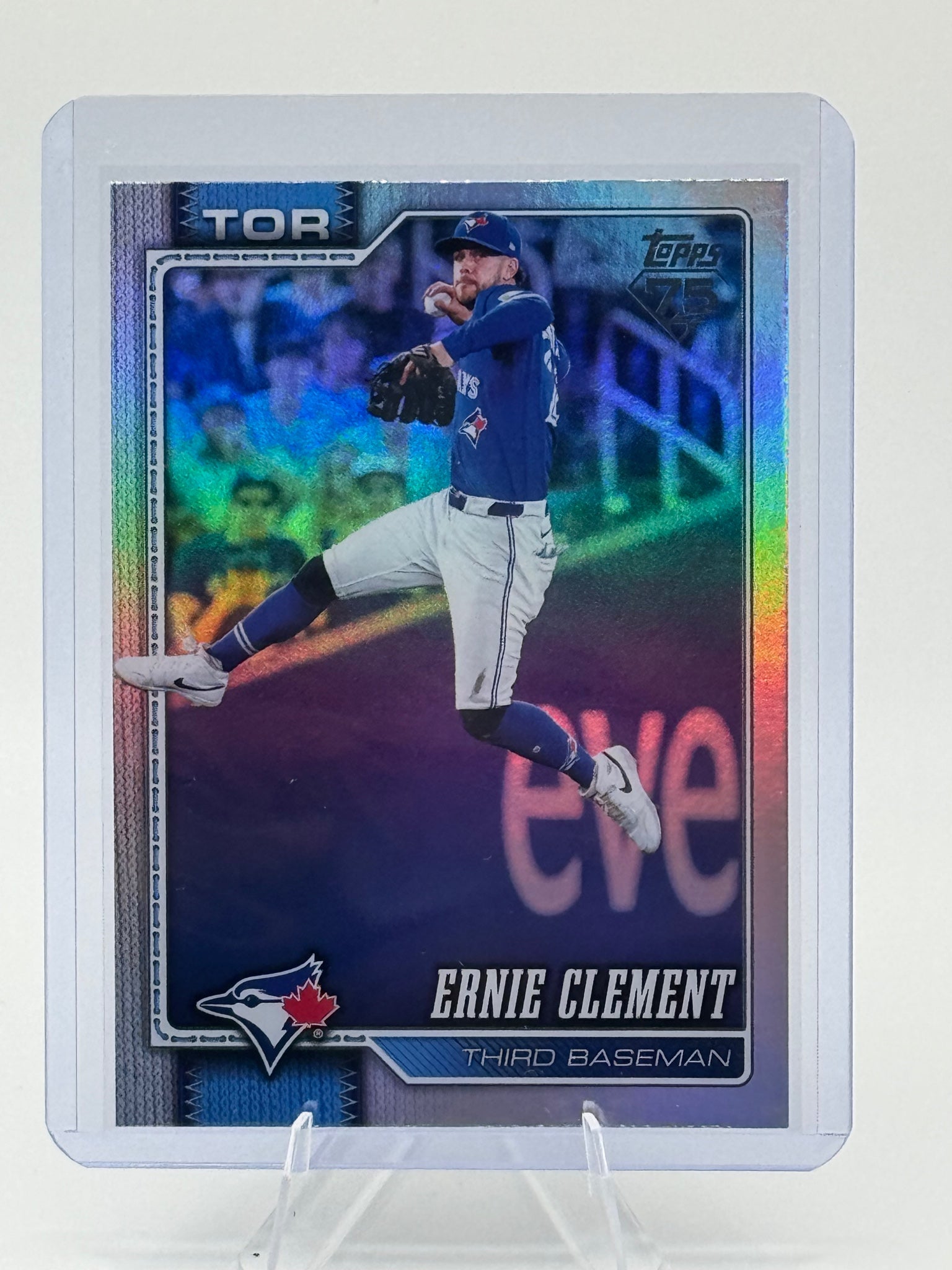 2026 Topps Ernie Clement #505 Rainbow Foil Toronto Blue Jays Near Mint or Better