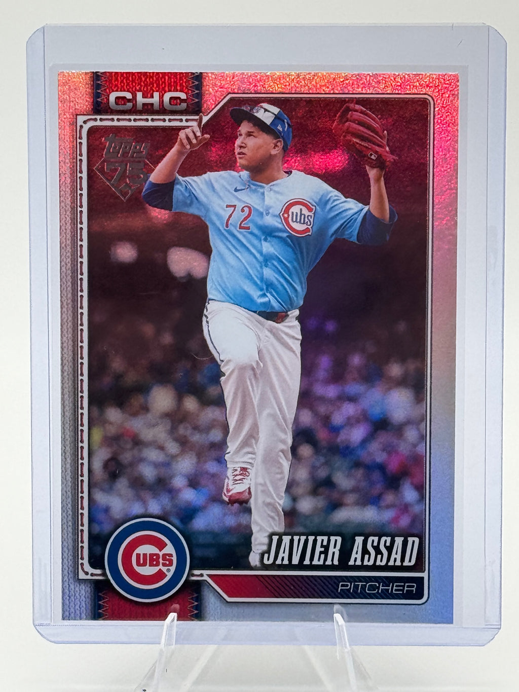 2026 Topps Javier Assad #535 Rainbow Foil Chicago Cubs Near Mint or Better