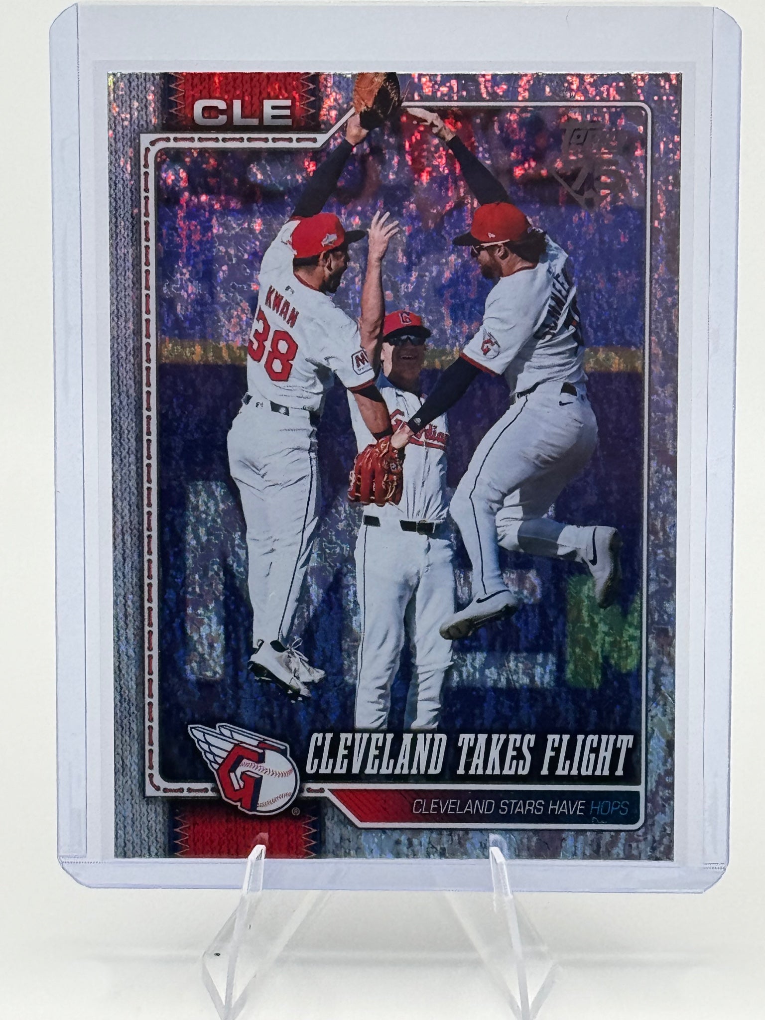 2026 Topps Cleveland Takes Flight #548 Holo Foil Cleveland Guardians Near Mint