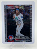 2026 Topps Kevin Alcántara #374 Silver Crackle Foil Chicago Cubs Near Mint
