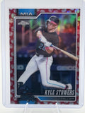 2026 Topps Chrome Kyle Stowers #48 Baseball Seams Refractors Miami Marlins NM