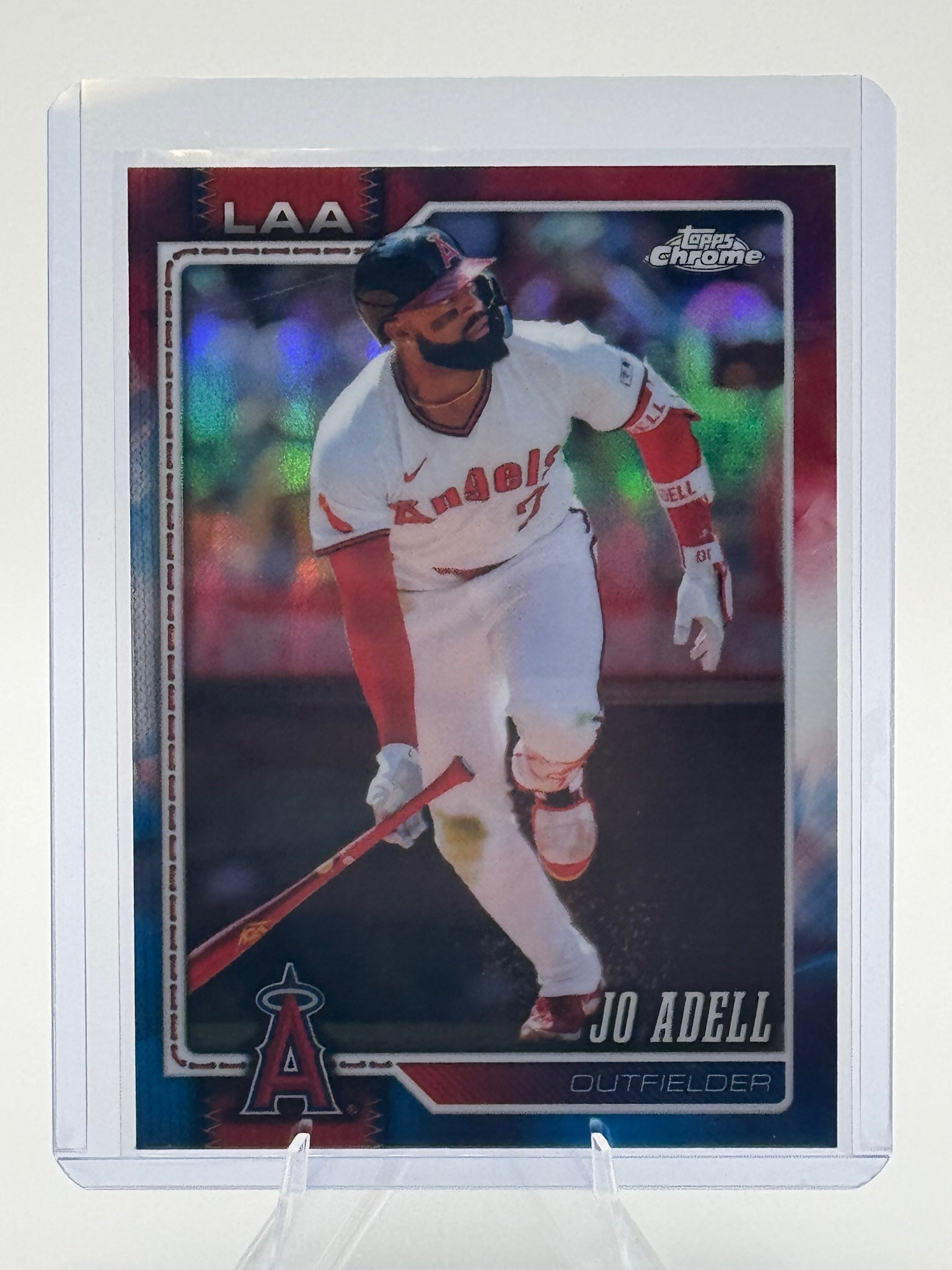 2026 Topps Chrome Jo Adell #235 Red White and Blue Refractors Angels NM