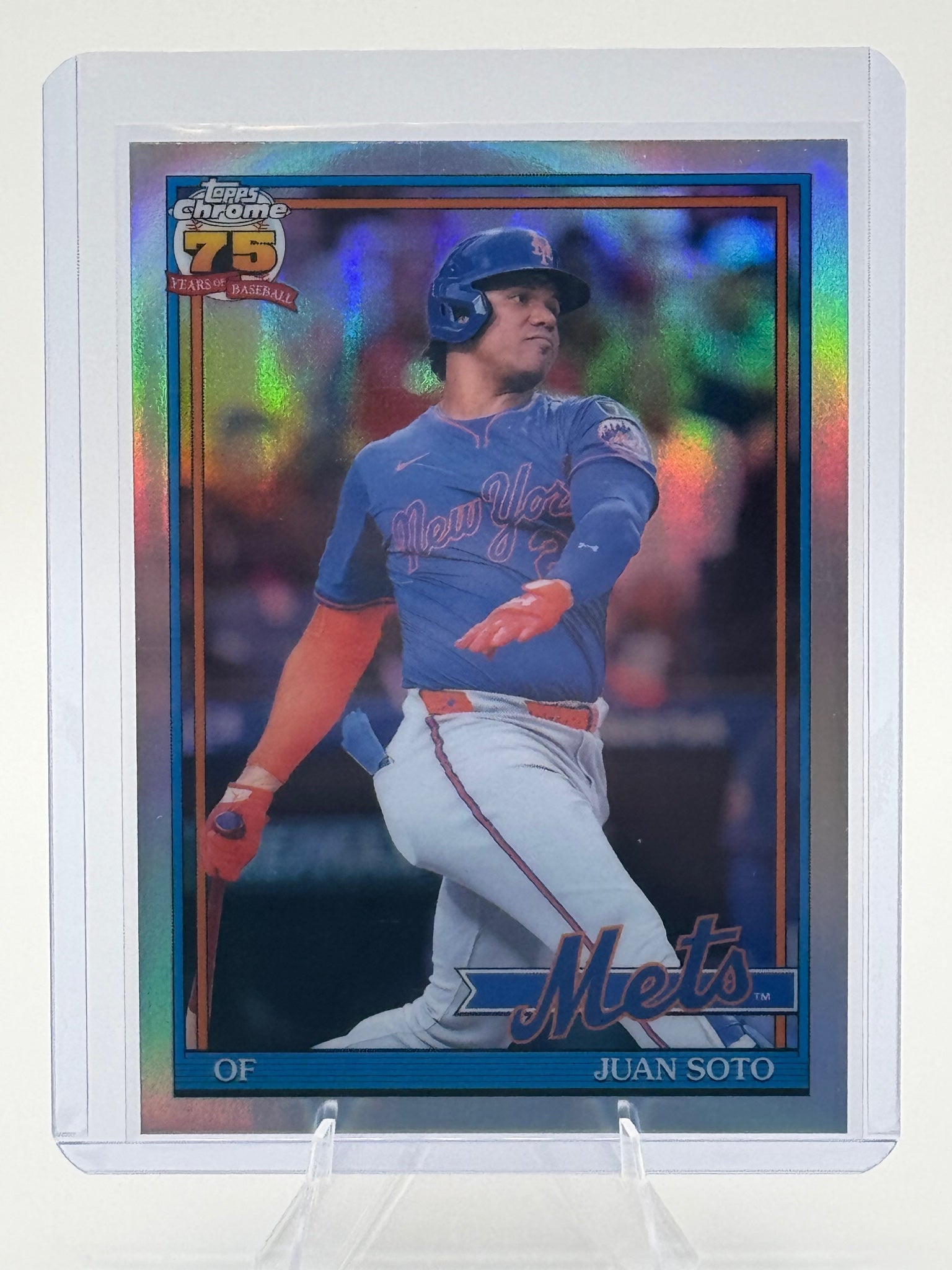 2026 Topps Chrome Juan Soto #91CB-11 1991 Topps Chrome Baseball New York Mets NM